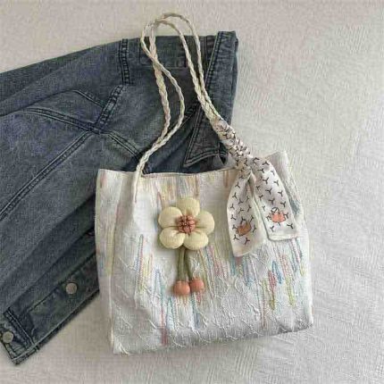 Sunflower ToteBag White